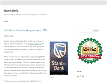 Tablet Screenshot of bankelele.co.ke